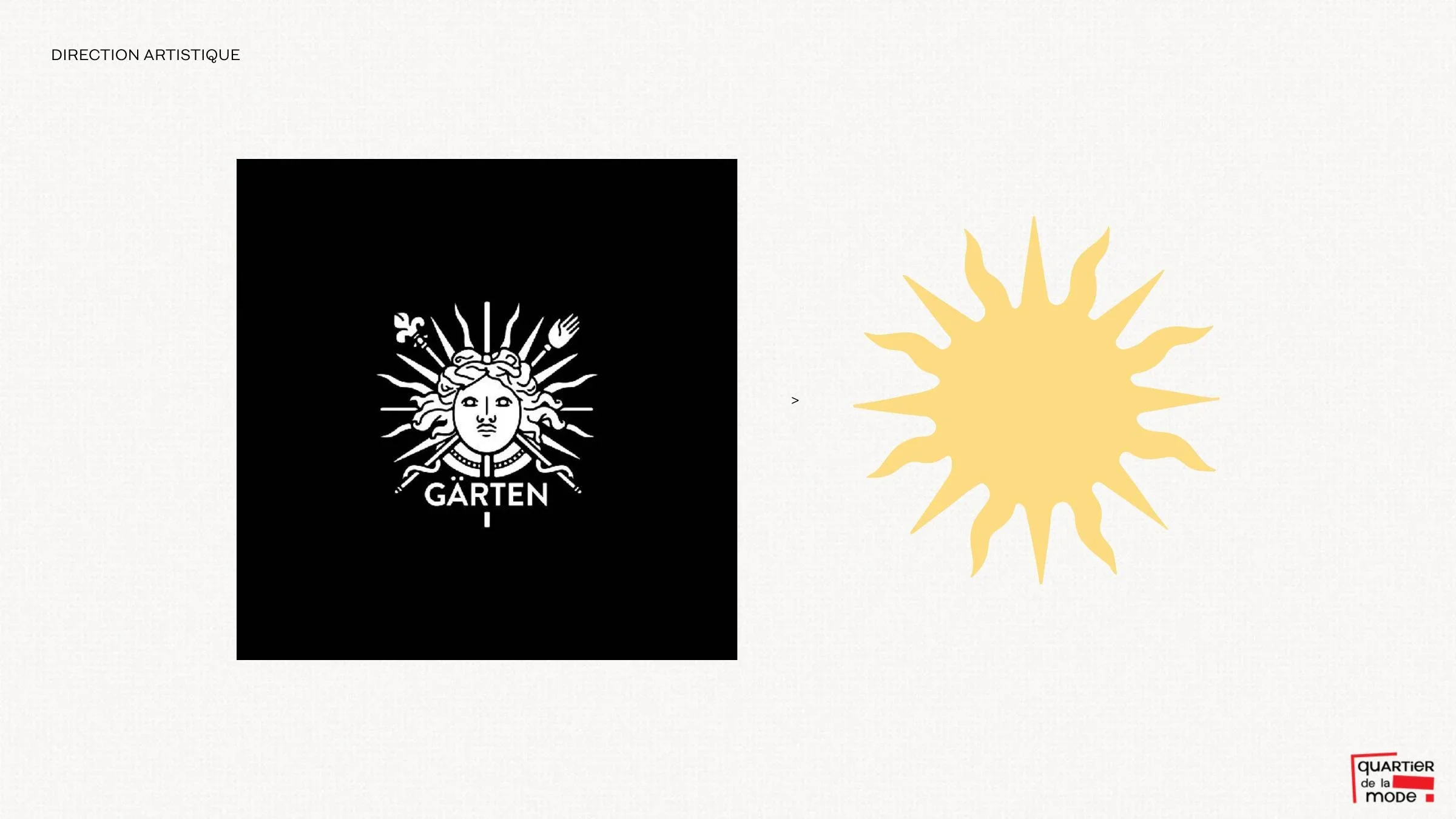 Recherche d’emblème solaire noir et blanc pour Garten On The Beach