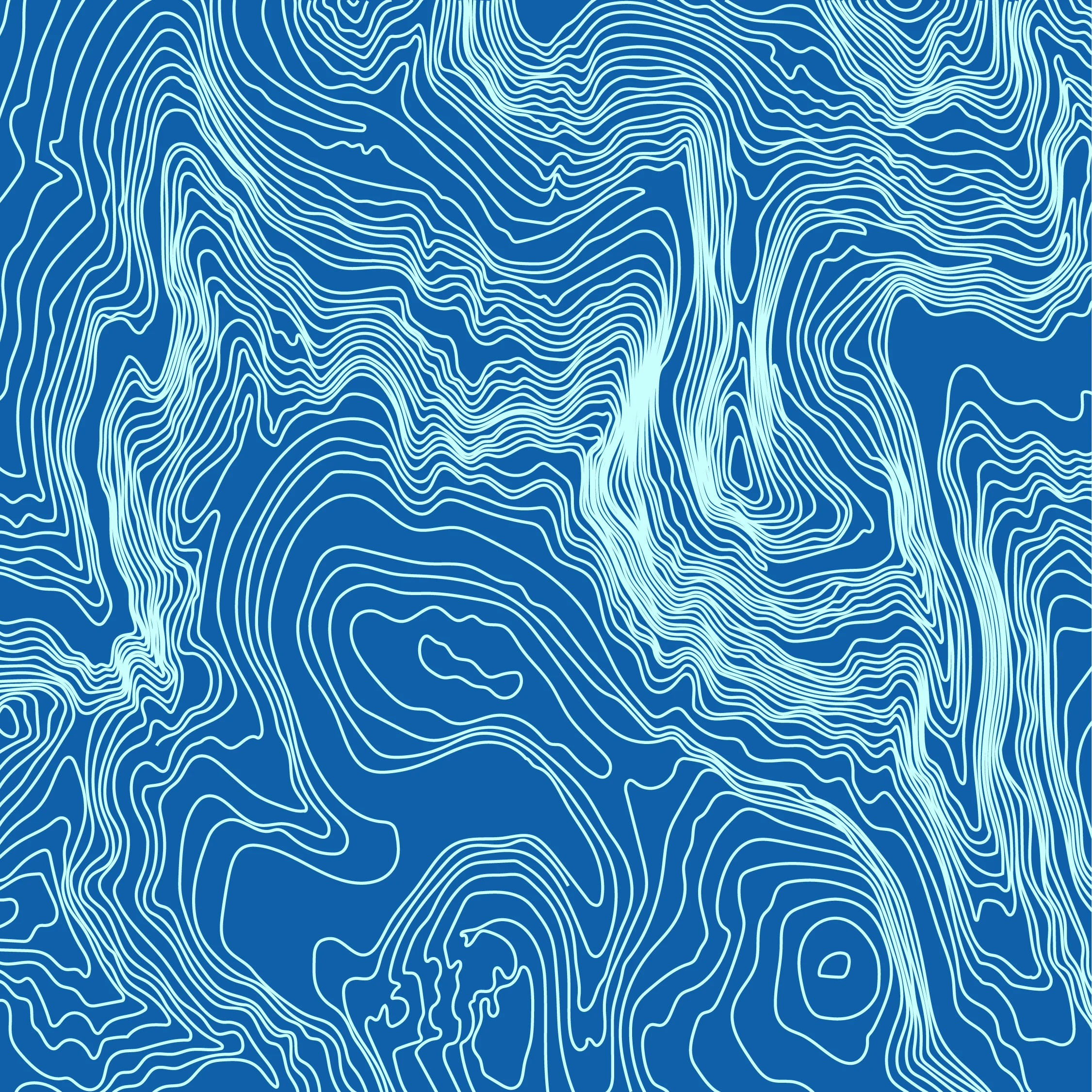 Motif topographique blanc tracé sur le bleu principal Un Air de Vacances